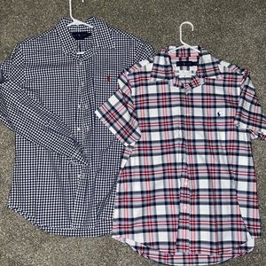EUC BUNDLE Polo Ralph Lauren Long and short sleeve button ups Size L